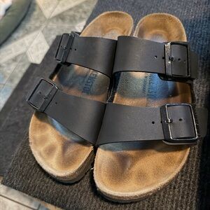 Birkenstock Black Dual-Buckle Sandals